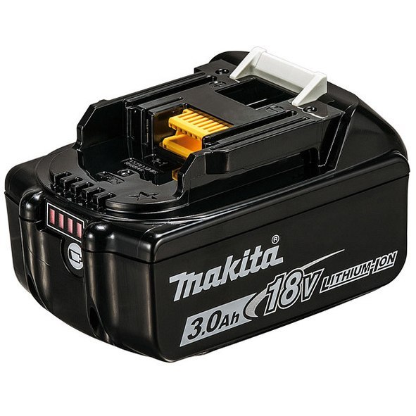 Akumulator Makita BL1830B 18V LXT® dostarcza stabilnej mocy do narzędzi 18V.